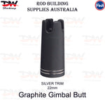 Load image into Gallery viewer, Fuji Gimbal Butt Cap BCGC Graphite fishing Rod Butt cap silver Trim size 22mm