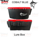 Load image into Gallery viewer, Cobalt Blue Mega Lure Storage Box - Plastic Lure Box with straps