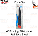 Load image into Gallery viewer, Force Ten brand fish fillet knife 15cm blade length with protective sheath front packet