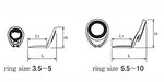 Load image into Gallery viewer, Fuji Rod Guide CCKTAG Alconite Ring Frosted Silver White Single Foot Guide
