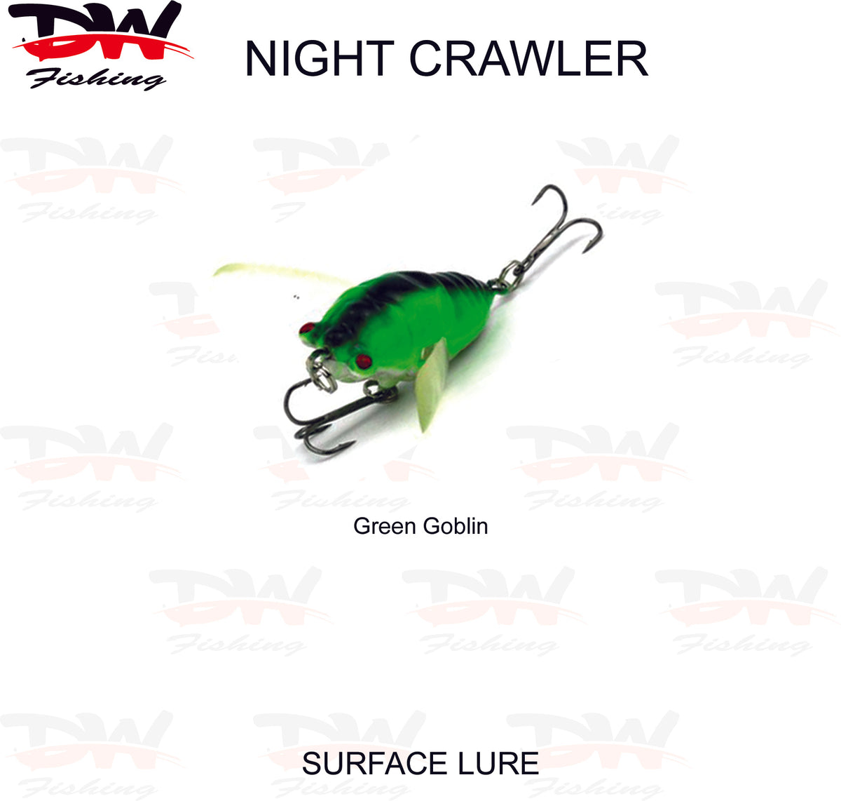 3D Cicada - Freshwater Hard Lure, Crawlers