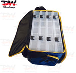 Load image into Gallery viewer, Fishing Tackle Bag with Four Large Fishing Tackle Trays