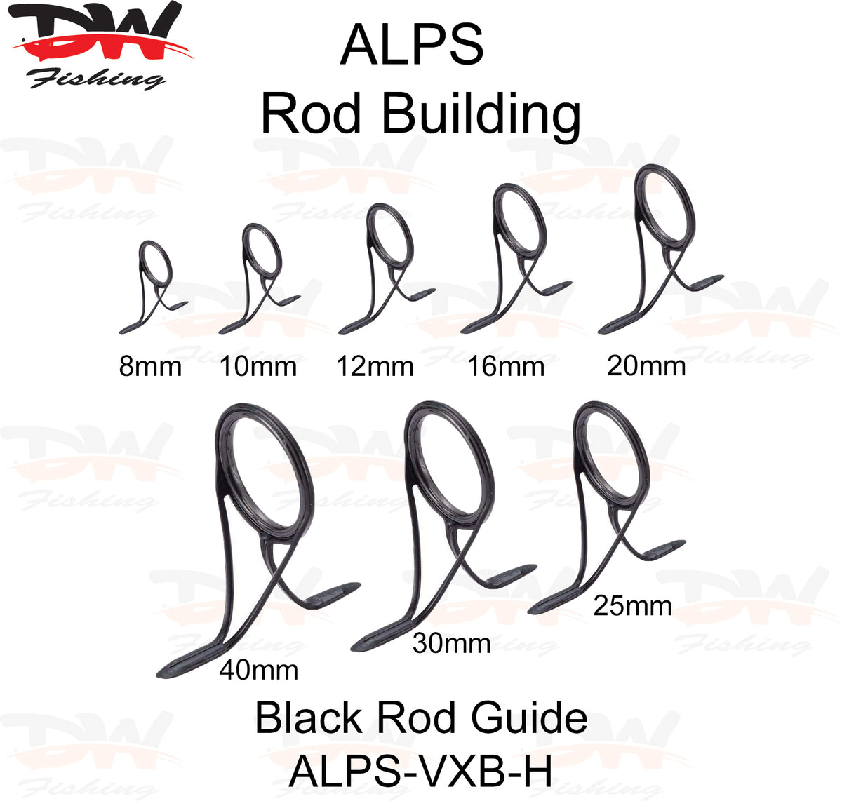 ALPS Rod Guide 316 Stainless Steel, Rod Building