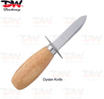 Load image into Gallery viewer, Wooden handel oyster shucking knife