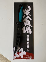 Load image into Gallery viewer, 6 inch Stainless steel fishing filleting knife with protective sheath, in packageing
