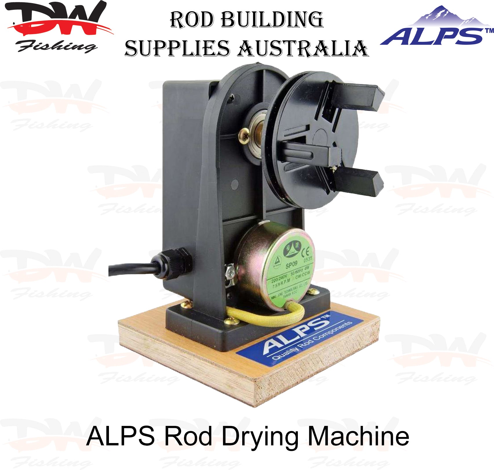 ALPS rod drying machine rod building machine with the Rod building supplies Australia heading