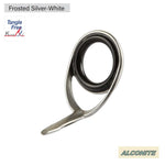 Load image into Gallery viewer, Fuji Rod Guide CCKTAG Alconite Ring Frosted Silver White Single Foot Guide
