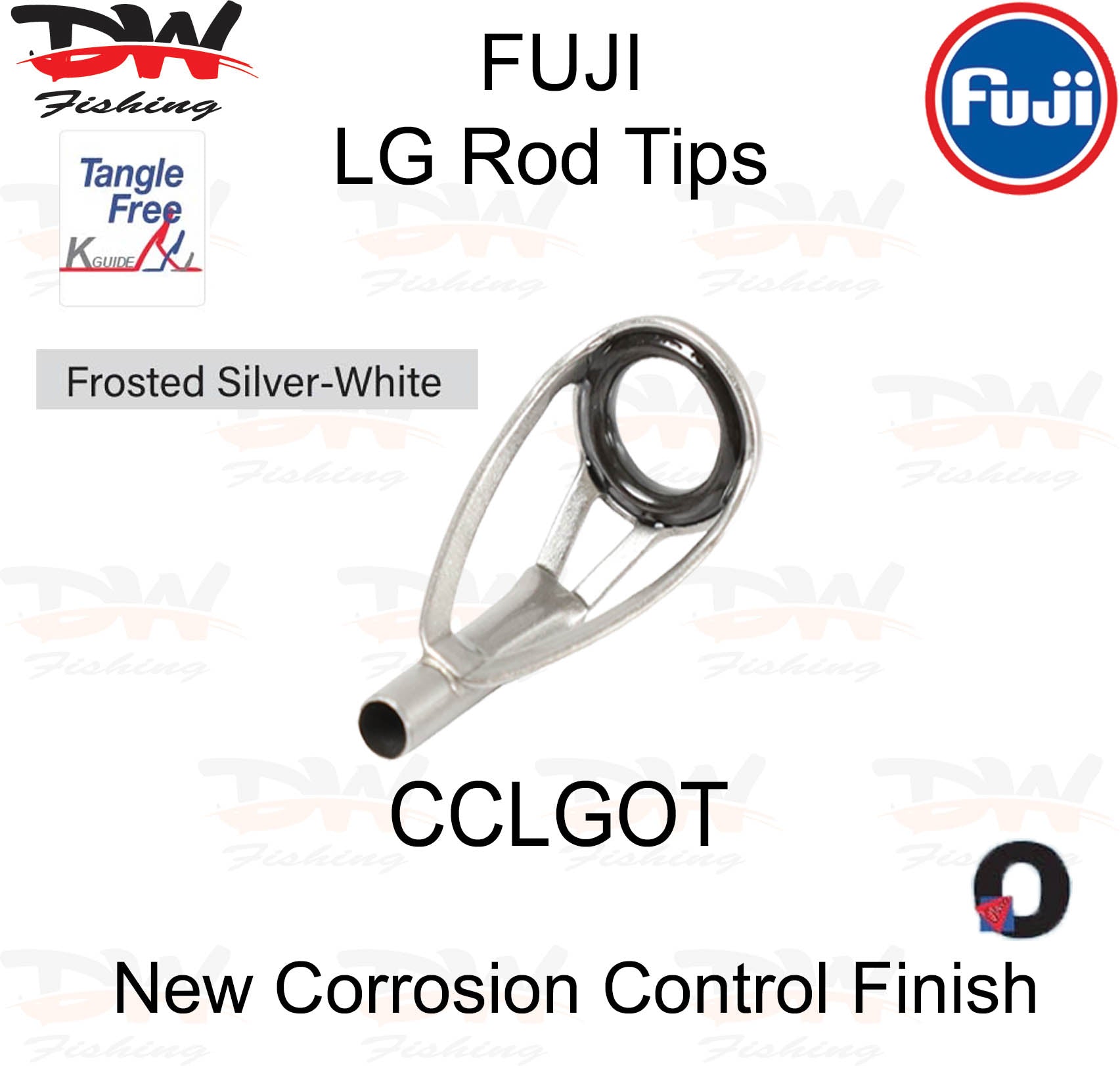 Fuji Rod Tip CCLGOT Frosted Silver White O'Ring Tip