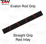 Load image into Gallery viewer, EVA Evalon 10&quot; Straight rod grip with red colour inlay design
