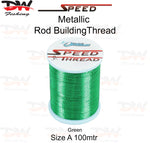 Load image into Gallery viewer, Speed metallic rod building thread size A 100 mtr spool colour Green
