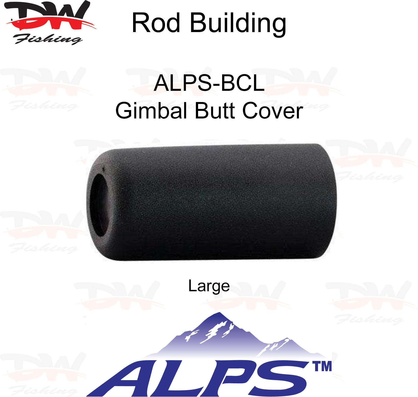 ALPS Gimbal Butt cover BCL Large with ALPS logo below and text above
