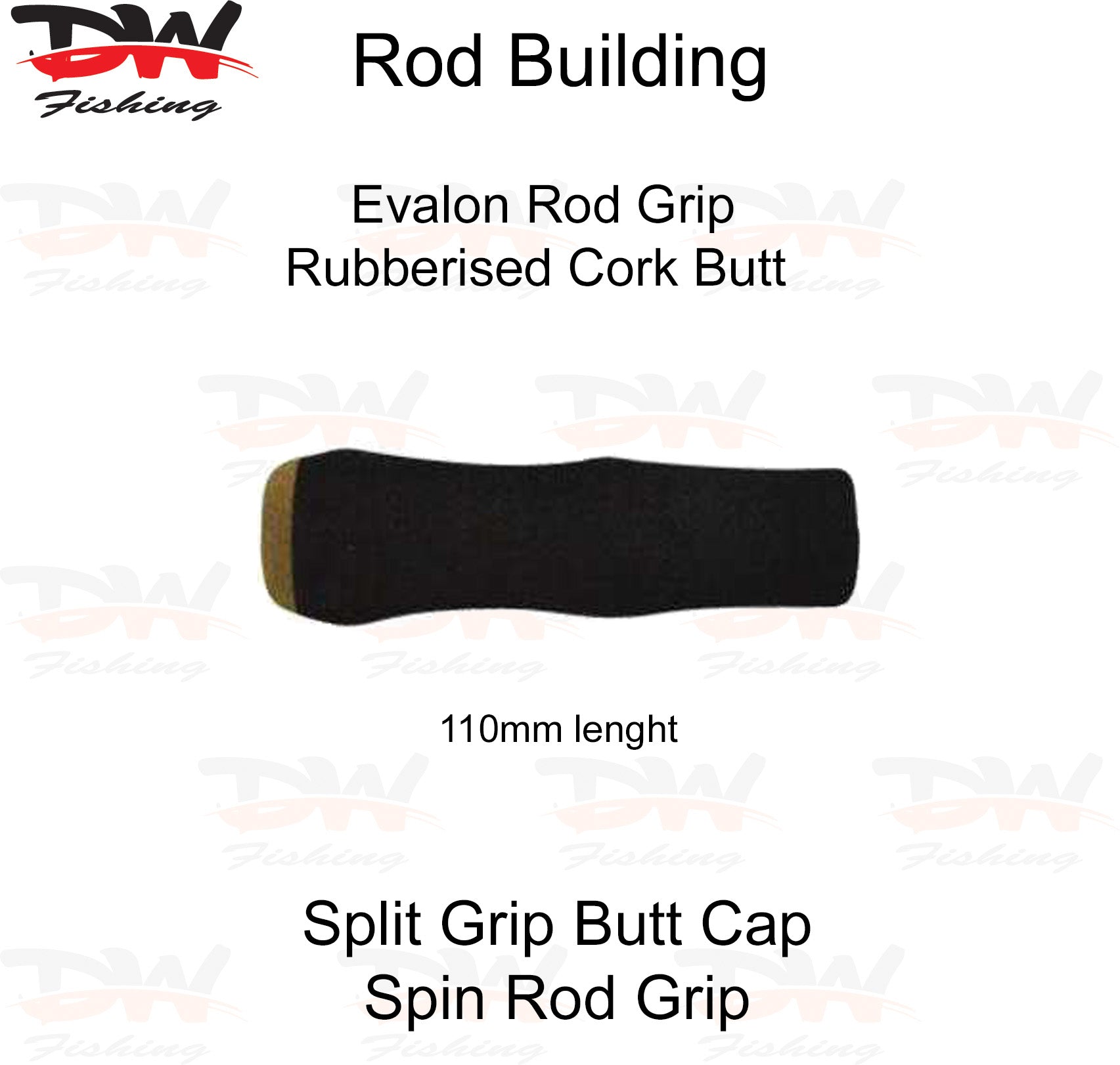 EVA Rod Butt Evalon with Rubberised Cork Rod Butt Cap – Dave's