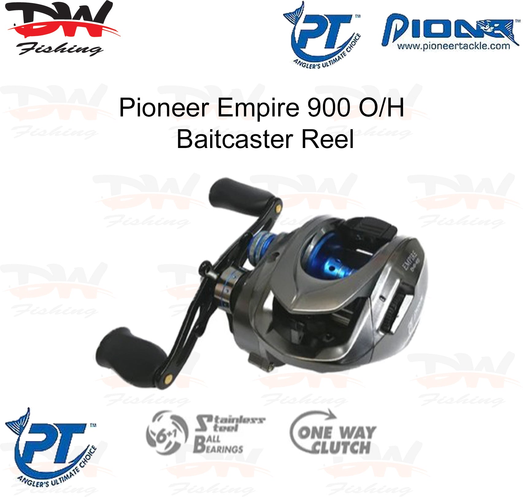 Pioneer Bait caster reel Empire series 900 B/C Cover shot with title