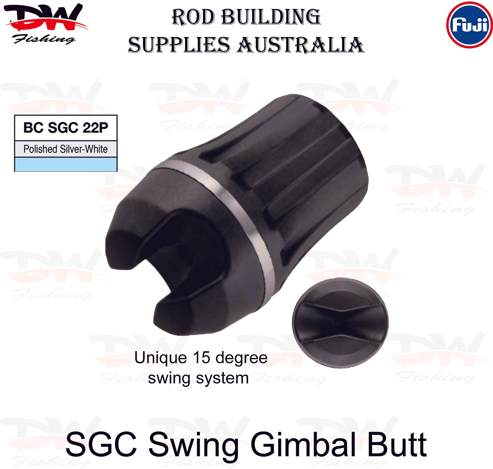 Fuji Rod Butt Swing Gimbal Butt Cap