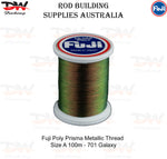 Load image into Gallery viewer, Fuji Rod Binding Thread-Fuji Metallic Prisma Thread- 100 mtr Size A Metallic
