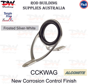 Fuji Rod Guide KW Frosted Silver White Range Double Foot Guides