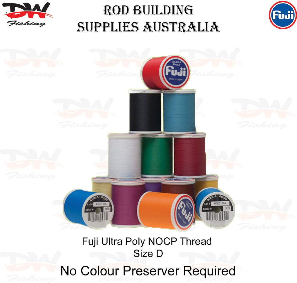 Fuji Poly thread NOCP Fuji Ultra poly thread size D group Rod Building supplies Australia heading