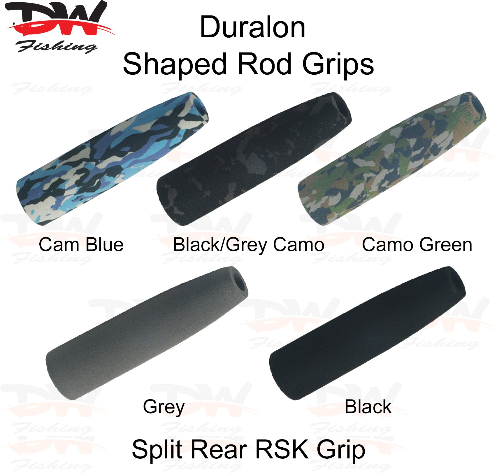 EVA Duralon Shaped Split Rear K Grip for Skeleton Reel Seat | RSK Grip