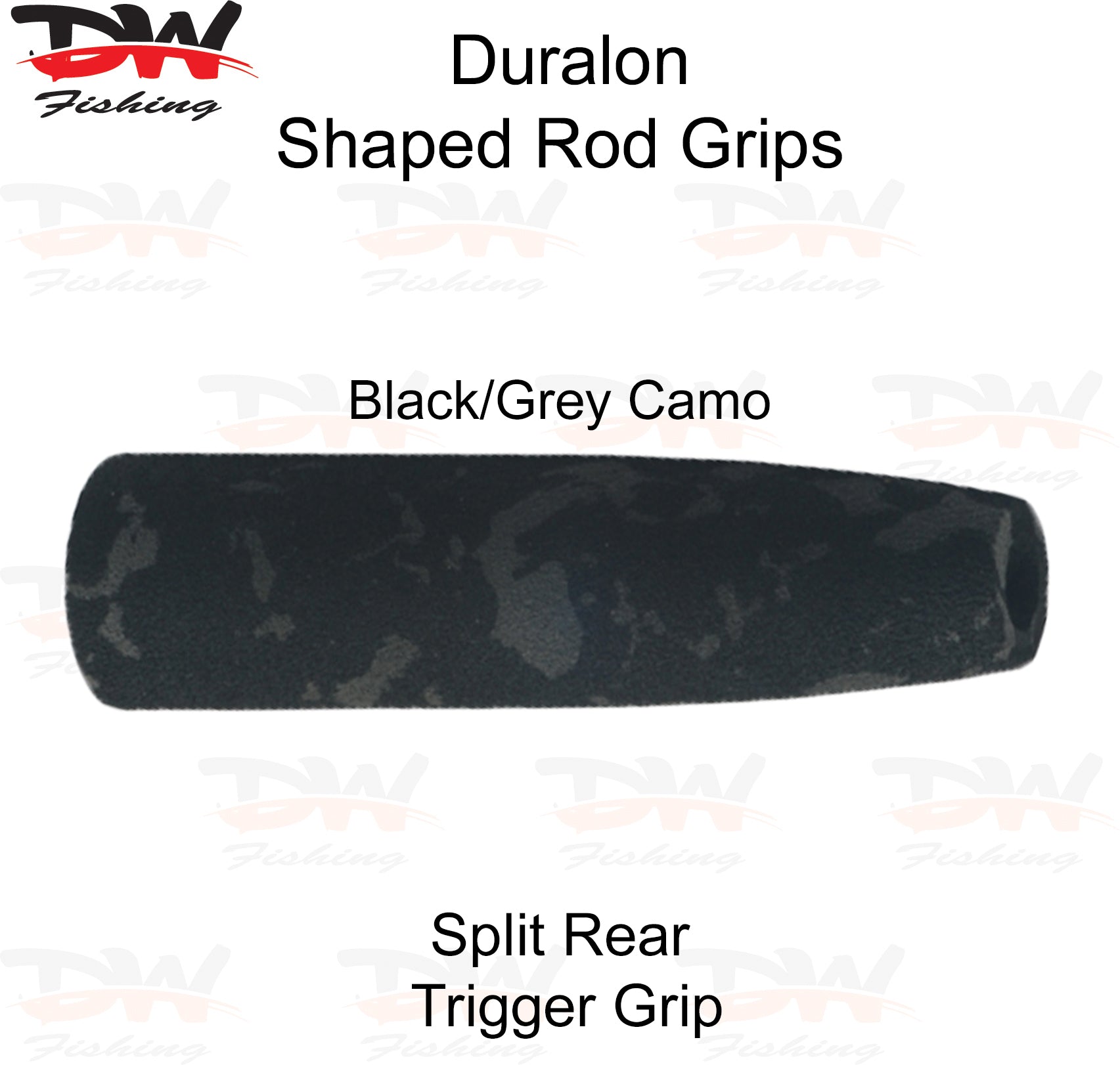 EVA Duralon Split Rear Grip for Fuji Trigger reel seat | Shaped Camo Rod Grip