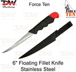 Load image into Gallery viewer, Force Ten brand fish fillet knife 15cm blade length with protective sheath
