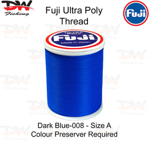 Fuji Poly thread Regular Fuji Ultra poly thread size A colour Dark Blue 008