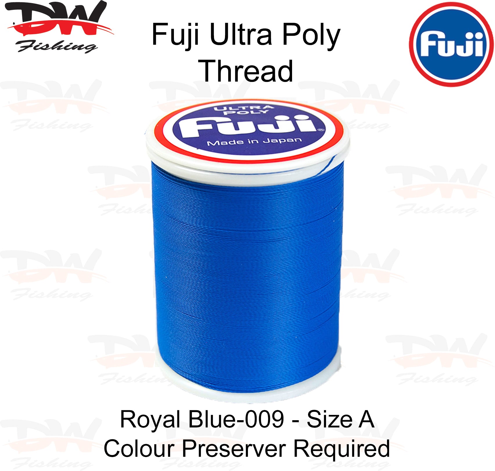 Fuji Poly thread Regular Fuji Ultra poly thread size A colour Royal Blue 009