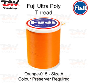 Fuji Poly thread Regular Fuji Ultra poly thread size A colour Orange 015