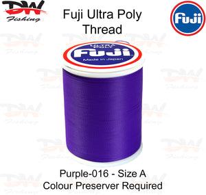 Fuji Poly thread Regular Fuji Ultra poly thread size A colour Purple 016