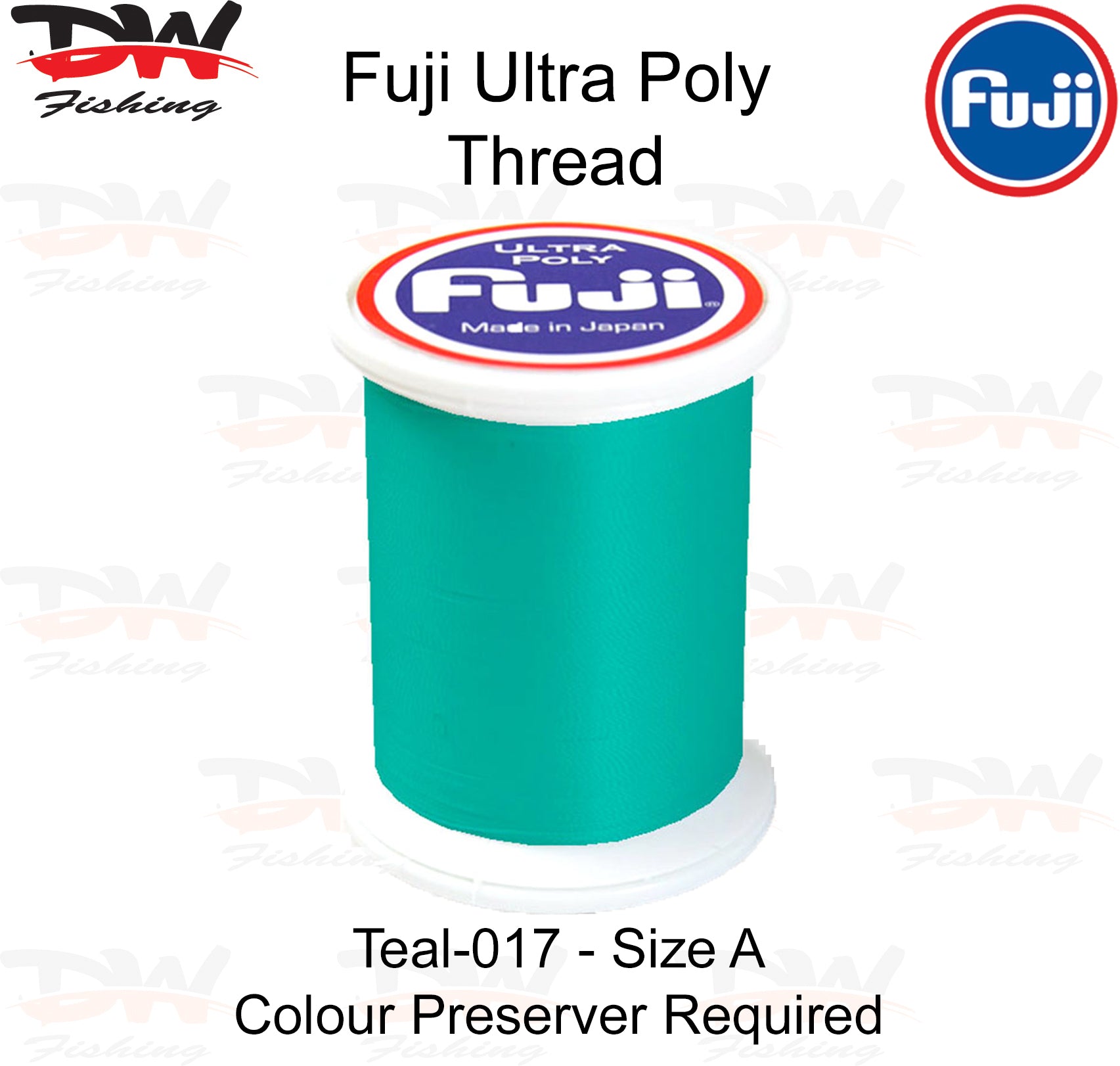 Fuji Poly thread Regular Fuji Ultra poly thread size A colour Teal 017