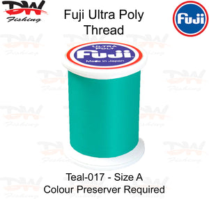 Fuji Poly thread Regular Fuji Ultra poly thread size A colour Teal 017