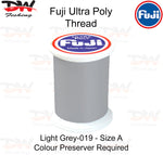 Load image into Gallery viewer, Fuji Poly thread Regular Fuji Ultra poly thread size A colour Light Grey 019
