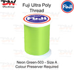 Load image into Gallery viewer, Fuji Poly thread Regular Fuji Ultra poly thread size A colour Neon Green 503
