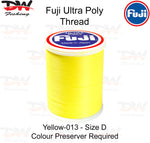 Load image into Gallery viewer, Fuji Poly thread Regular Fuji Ultra poly thread size D colour Lemon Yellow 013
