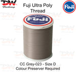 Load image into Gallery viewer, Fuji Poly thread Regular Fuji Ultra poly thread size D colour CC Grey 023
