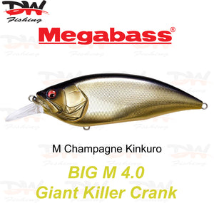 Megabass Big-M 4.0 floating hard body diving lure- single lure colour M Champagne Kinkuro