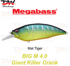 Megabass Big-M 4.0 floating hard body diving lure- single lure colour Mat Tiger