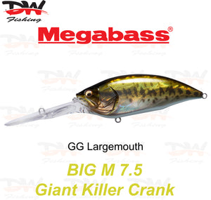 Megabass Big-M 7.5 floating hard body diving lure- single lure colour GG Largemouth