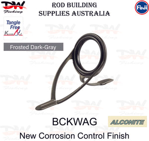 Fuji Rod Guide | KW Frosted Dark Gray Range Double Foot Guides