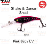 Load image into Gallery viewer, The Shake and Dance Hard Body 60mm lure colour is Ambassador UV
