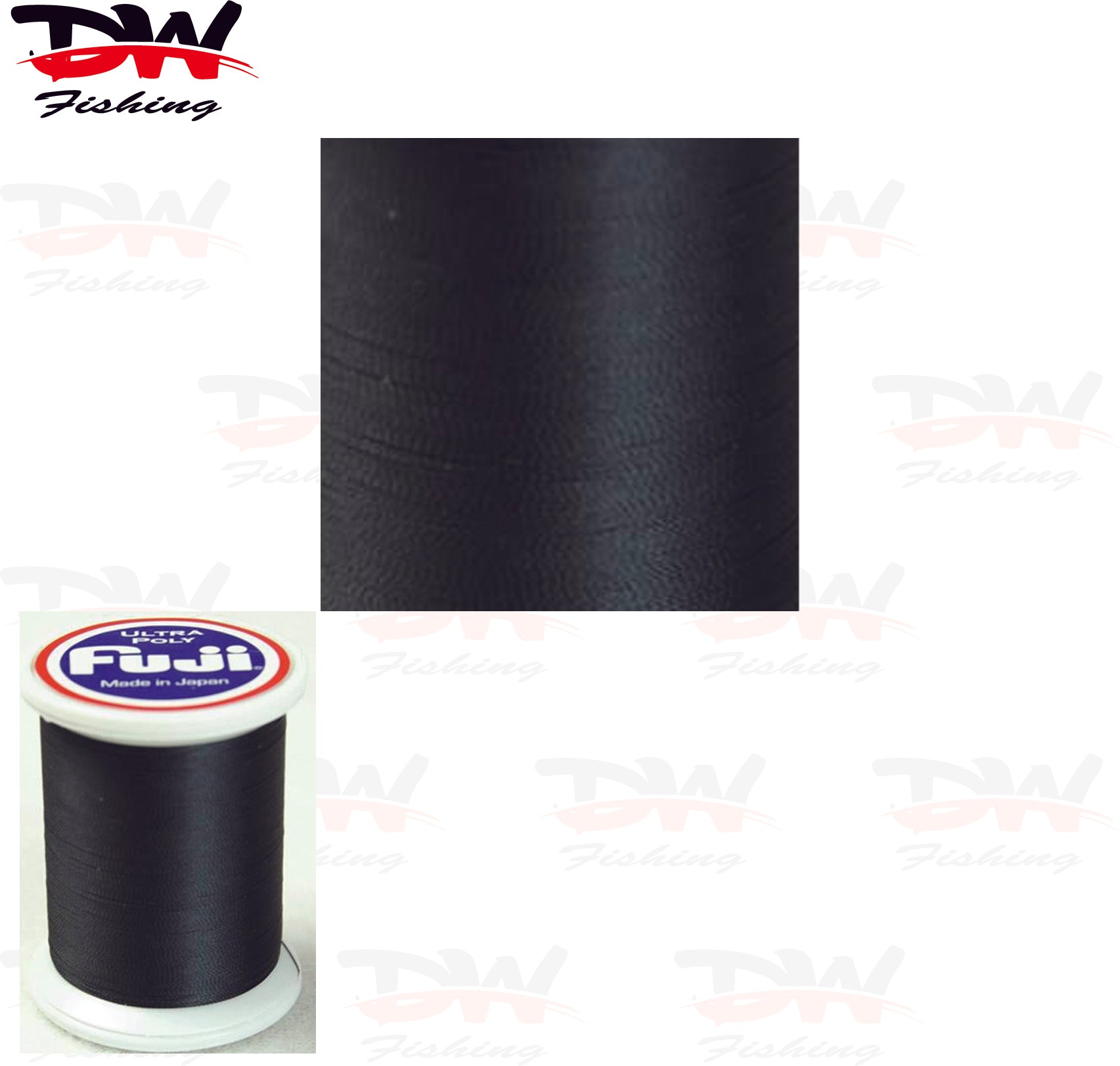 Fuji  Poly thread NOCP Fuji Ultra poly thread size A Black