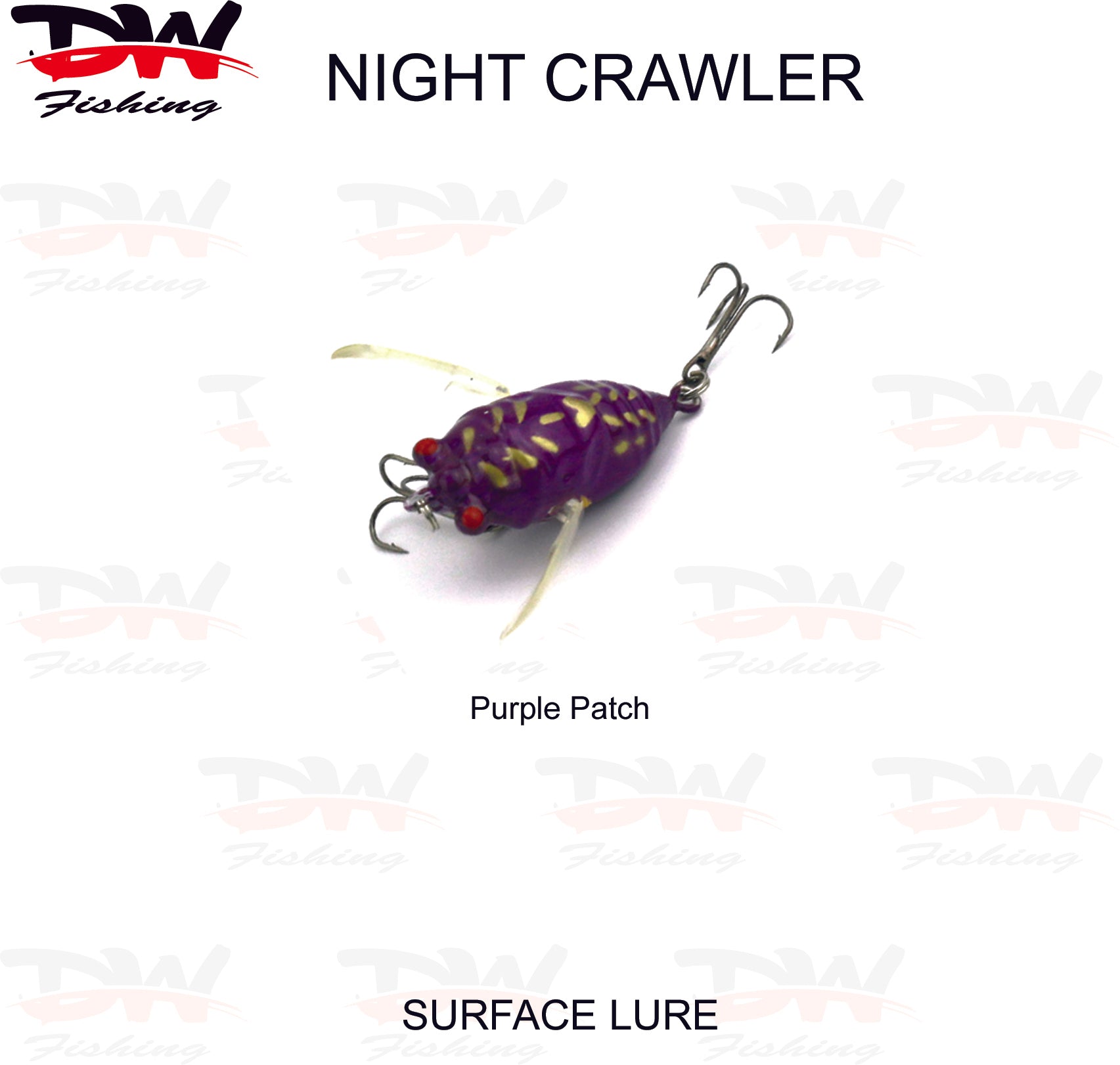 Cicada Lure | Topwater 3D Cicada |  Night Crawler Cicada 40 | DW Surface Lure