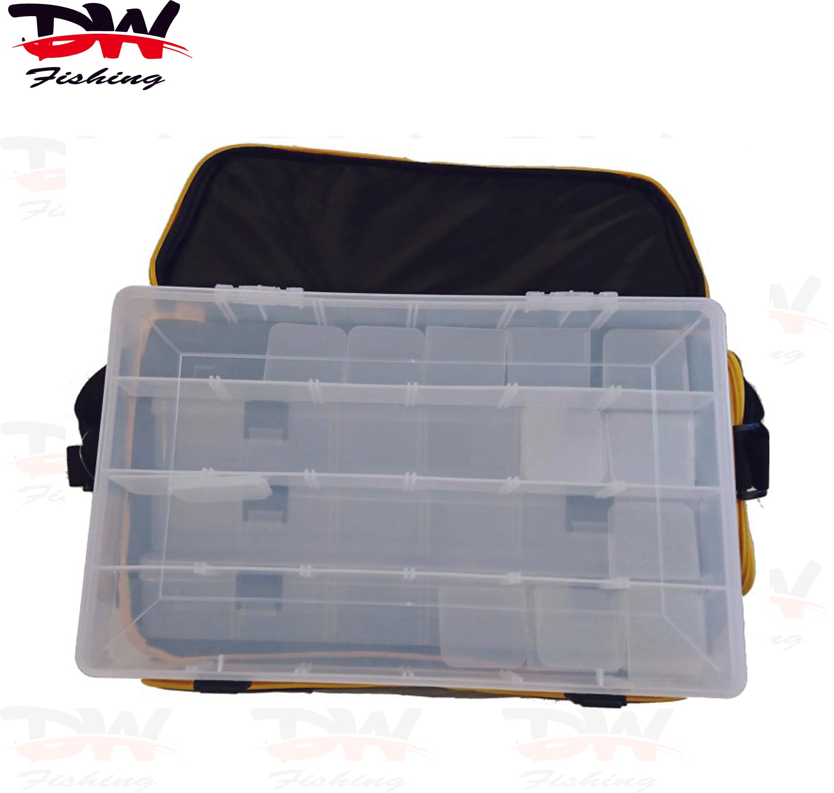 Fishing Tackle Bag with Four Large Fishing Tackle Trays