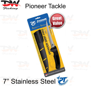 Pioneer Power Grip 7" Stainless Steel Fishing knife