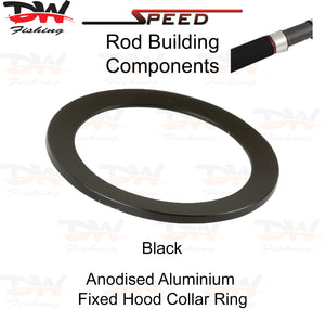 Speed DRF Fixed hood collar ring Aluminium winding check for pipe reel seat colour black