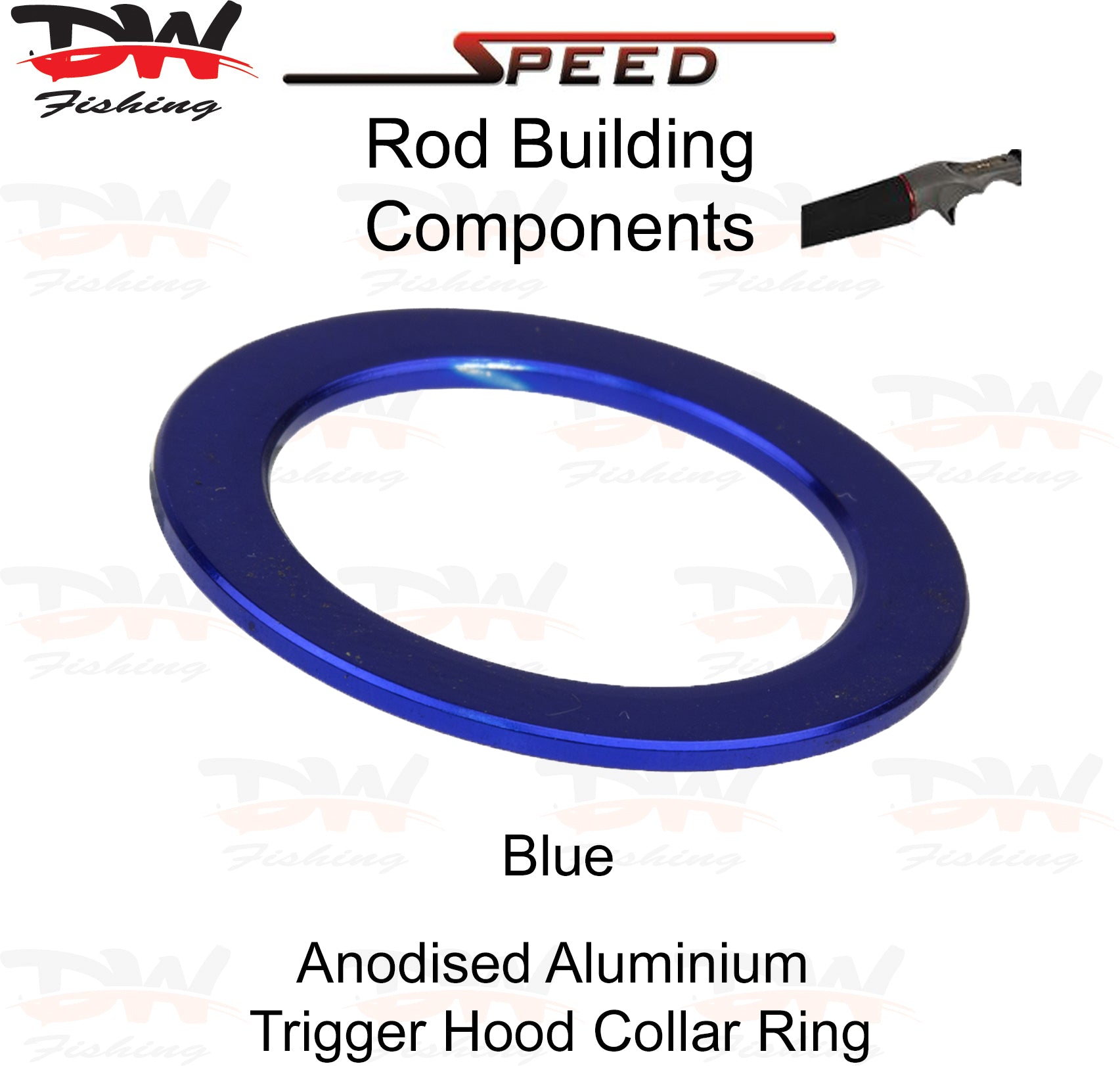 Speed DRT Trigger hood collar ring Aluminium winding check colour blue