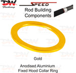 Load image into Gallery viewer, Speed DRF Fixed hood collar ring Aluminium winding check for pipe reel seat colour gold
