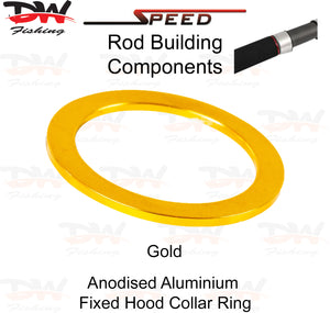 Speed DRF Fixed hood collar ring Aluminium winding check for pipe reel seat colour gold