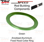 Load image into Gallery viewer, Speed DRF Fixed hood collar ring Aluminium winding check for pipe reel seat colour green
