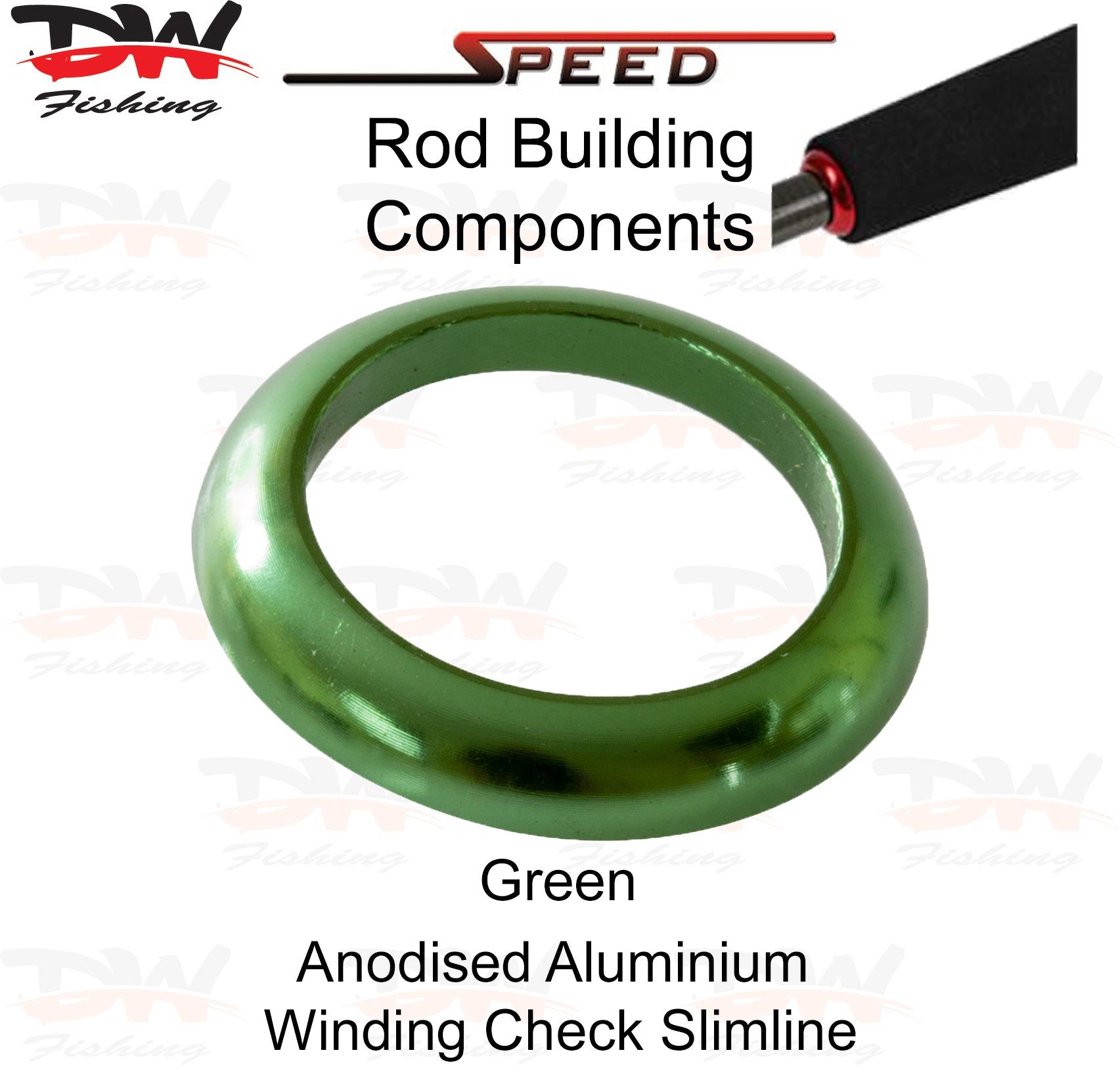 Speed WCFSL Aluminium winding check slimline anodised green colour