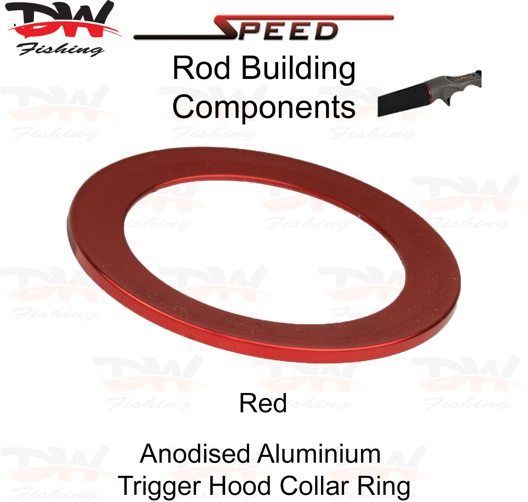 Speed DRT Trigger hood collar ring Aluminium winding check colour red